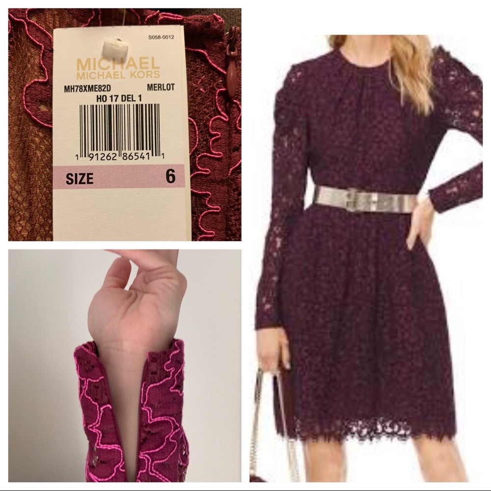 Micheal Kors Merlot Cocktail Dress